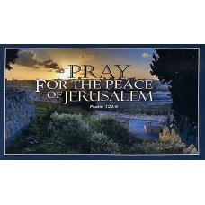 Magnet B: "Pray for the Peace of Jerusalem"