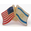 Collar Pin, Two-Flag